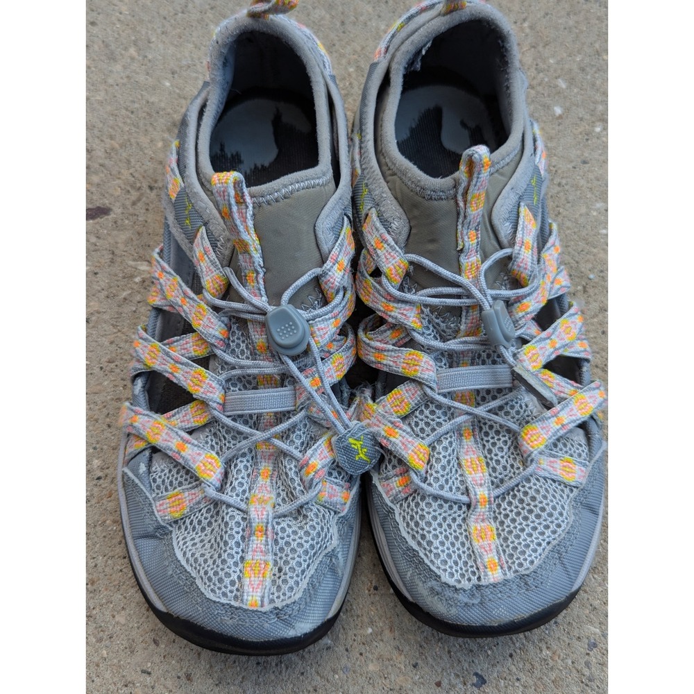 Chaco Outcross Evo 1 Womens Gray Orange Water Hiking Shoes Size 8.5